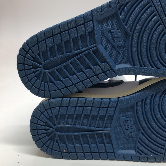 Womens AJ 1 Mid BQ6472-146 Blue/Red USED Creased/Tried on Size 5.5 No Box - Picture 7 of 12